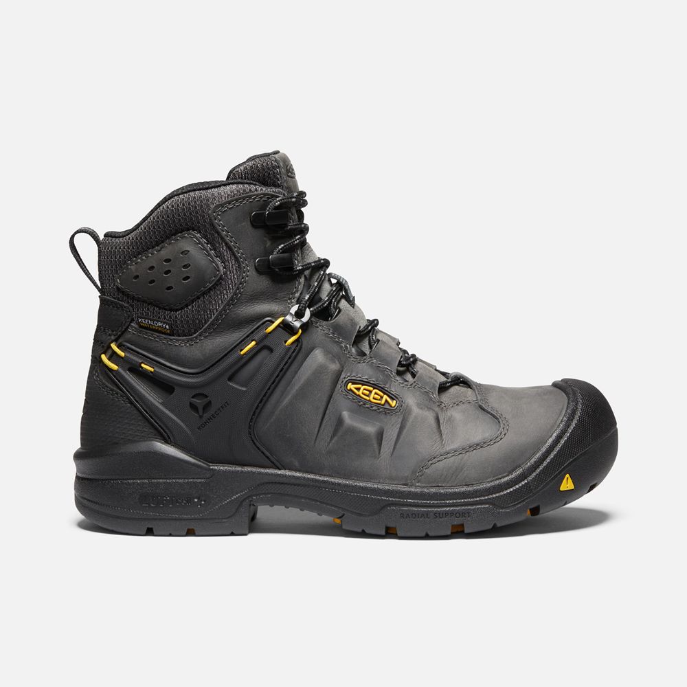 Botte de Travail Keen Homme Noir | Dover 6\" Wp (Carbon-Fiber Toe) | NVXSF-7362